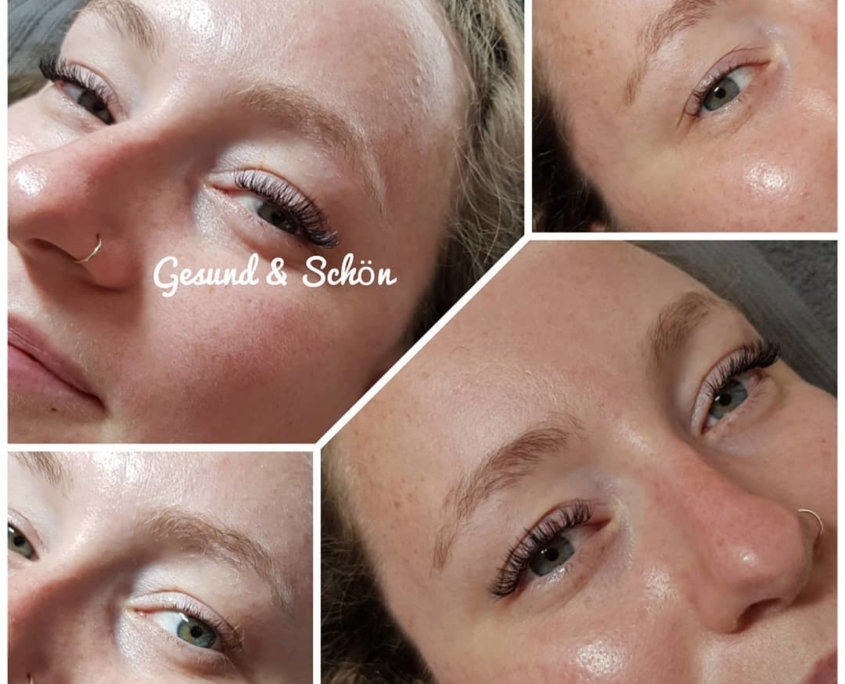 Wimpernbehandlung Beispiele